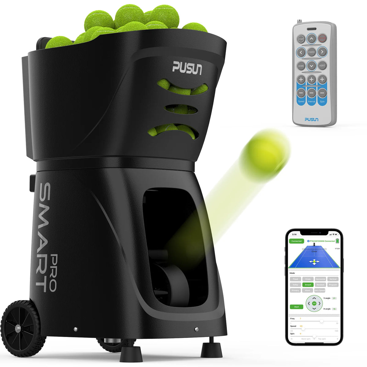 Máquina de pelotas de tenis