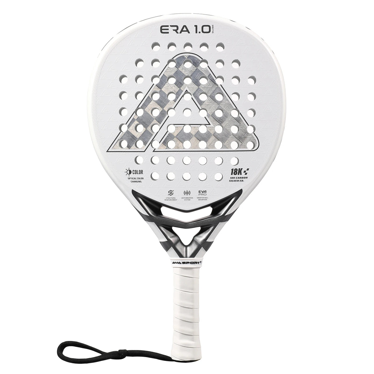 Raquetas de pádel plata carbono 18K