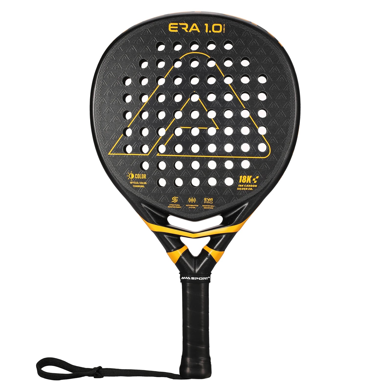 Raquetas de pádel plata carbono 18K